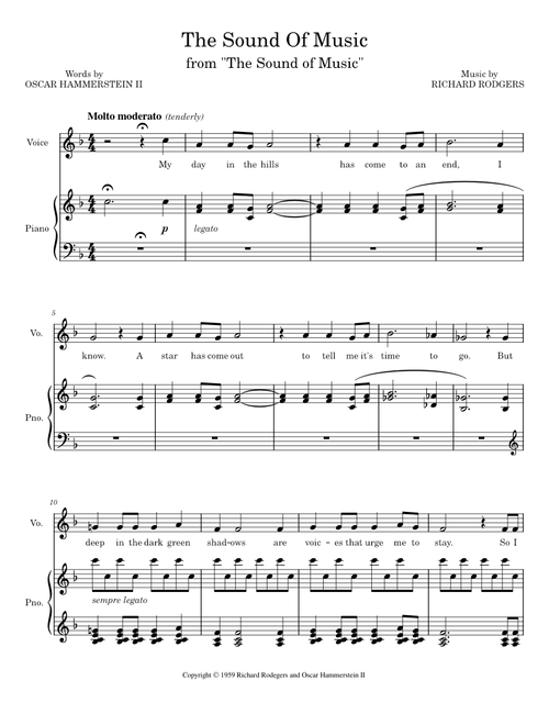 The Sound Of Music sheet music by Trevor Coard | Play, print, and