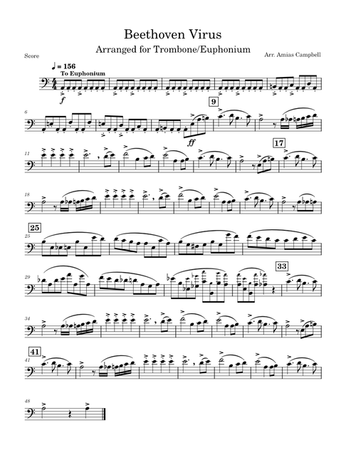 Beethoven virus, Arr. for Trombone/Euphonium