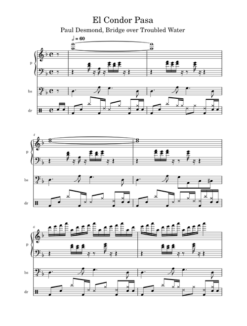 El condor pasa – Misc Traditional / Paul Desmond