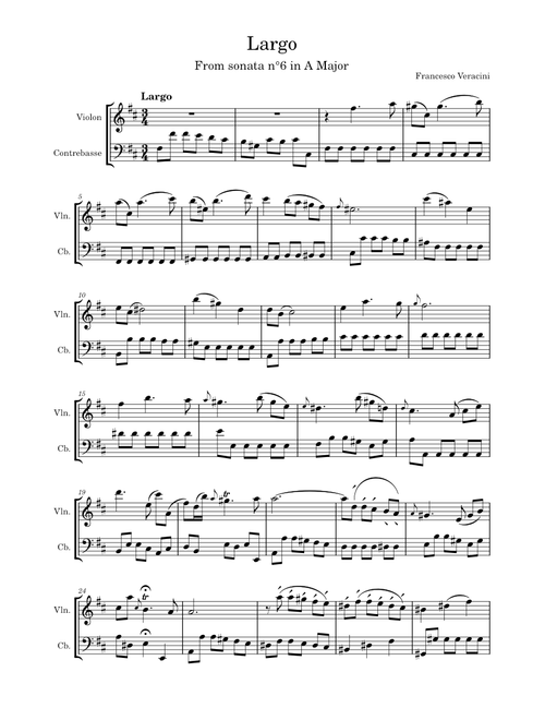 Largo – Francesco Maria Veracini
