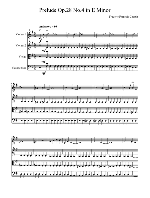 Prelude Op.28 No.4 in E Minor
