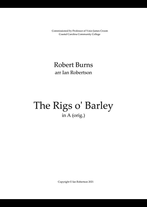 Corn Rigs, There Was A Lad - Robert Burns Sheet Music with Chords for ...