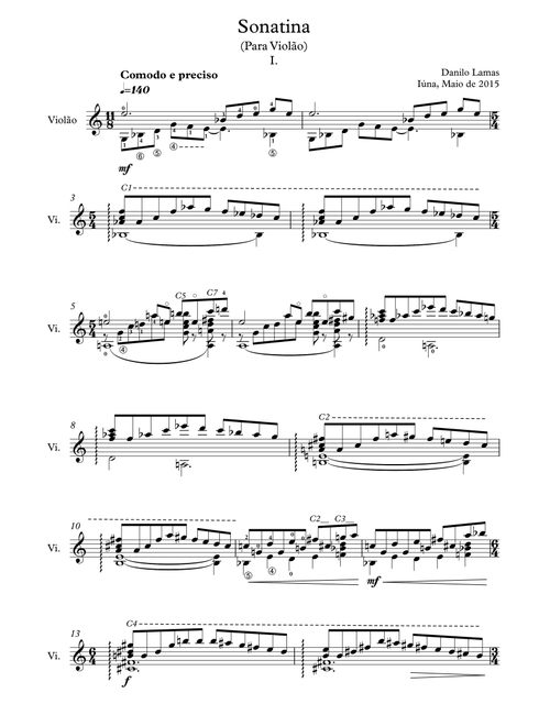 SONATINA FOR GUITAR- Danilo Lamas (Solo Guitar)