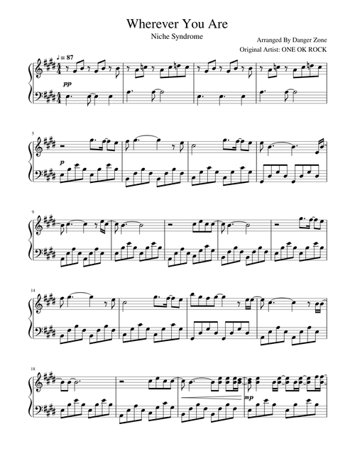 ONE OK ROCK - Prove Sheet Music by Leisure Piano Sheets YT