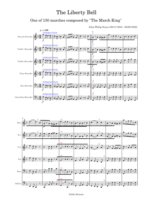 The Liberty Bell March – John Philip Sousa (06/11/1854 - 06/03/1932)