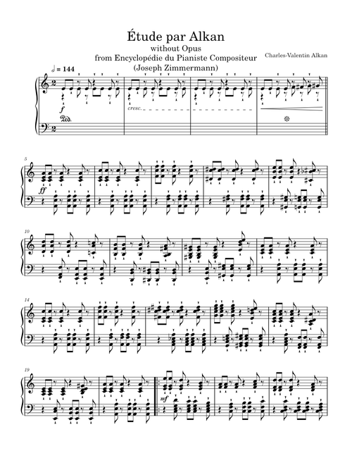Étude, WoO – Charles-Valentin Alkan