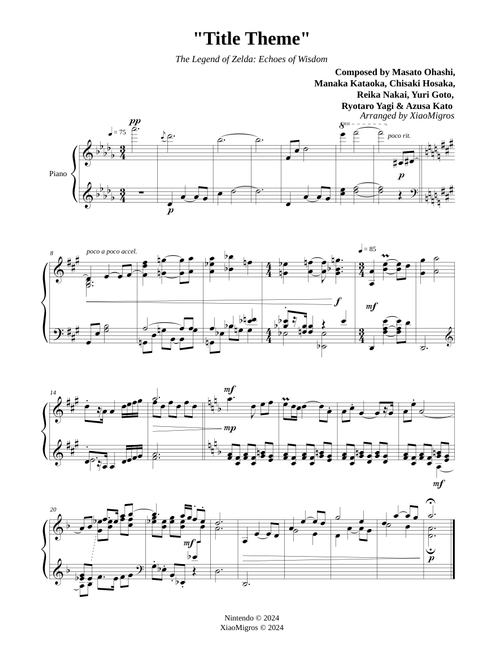 The Legend of Zelda Echoes of Wisdom - Title Theme