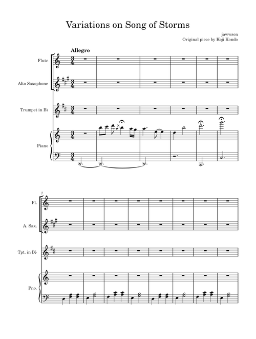 Variations on Song of Storms
