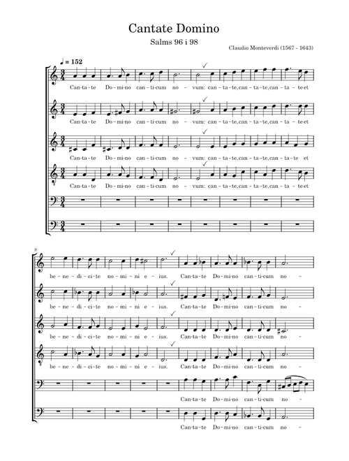 Cantate Domino – Claudio Monteverdi Cantate Domino-Monteverdi vm