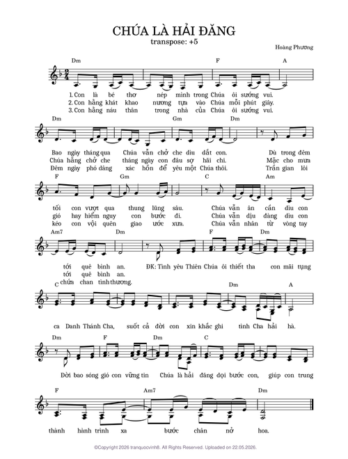 CHÚA LÀ HẢI ĐĂNG - HOÀNG PHƯƠNG(+5)