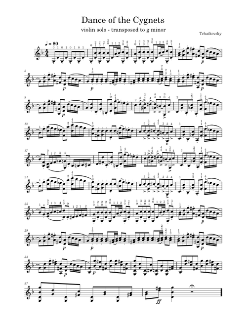 Dance of the Cygnets – Pyotr Ilyich Tchaikovsky