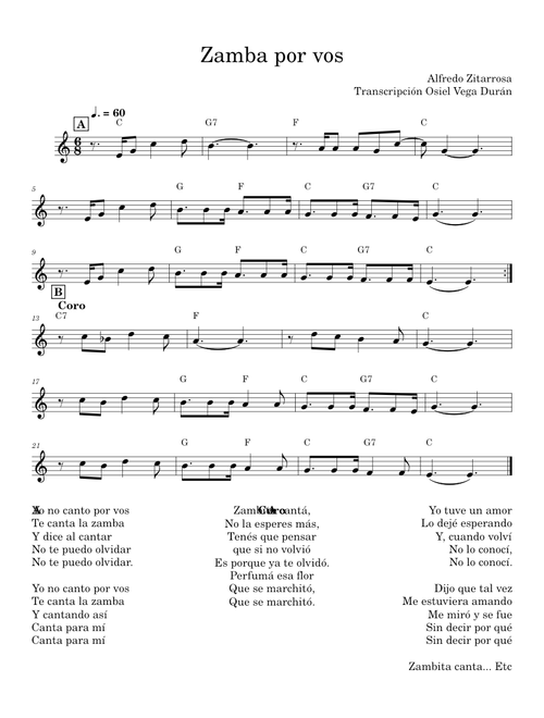 Zamba por vos - Flauta y guitarra – osielvega