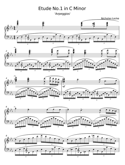 Etude No.1 in C Minor - Nicholas Locke