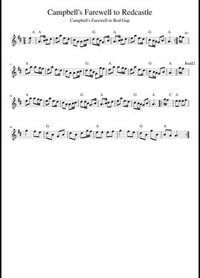 Free Campbell's Farewell To Redcastle by Misc tunes sheet music