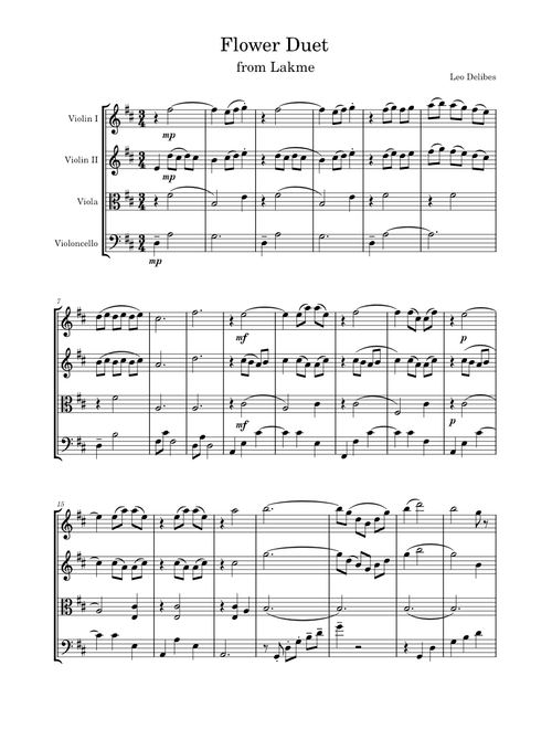 The Flower Duet – Léo Delibes