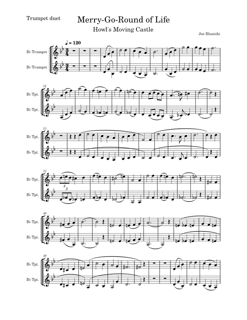 Merry-Go-Round of Life – Joe Hisaishi Merry-Go-Round of Life Duet