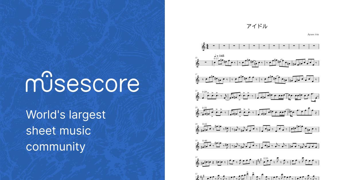 アイドル – YOASOBI アイドル Sheet music for Saxophone alto
