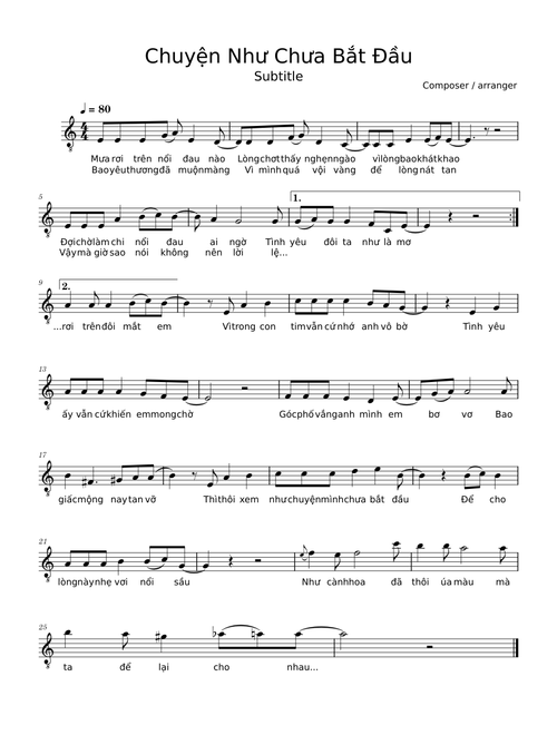 Chuyện Như Chưa Bắt Đầu – chukamusicstu