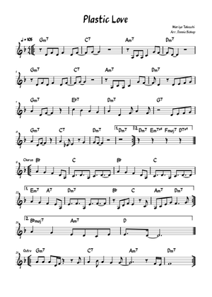 Plastic Love - Mariya Takeuchi (Friday Night Plans cover) Bassline