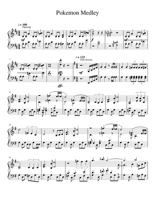 Pokemon R/B Medley Finished! 