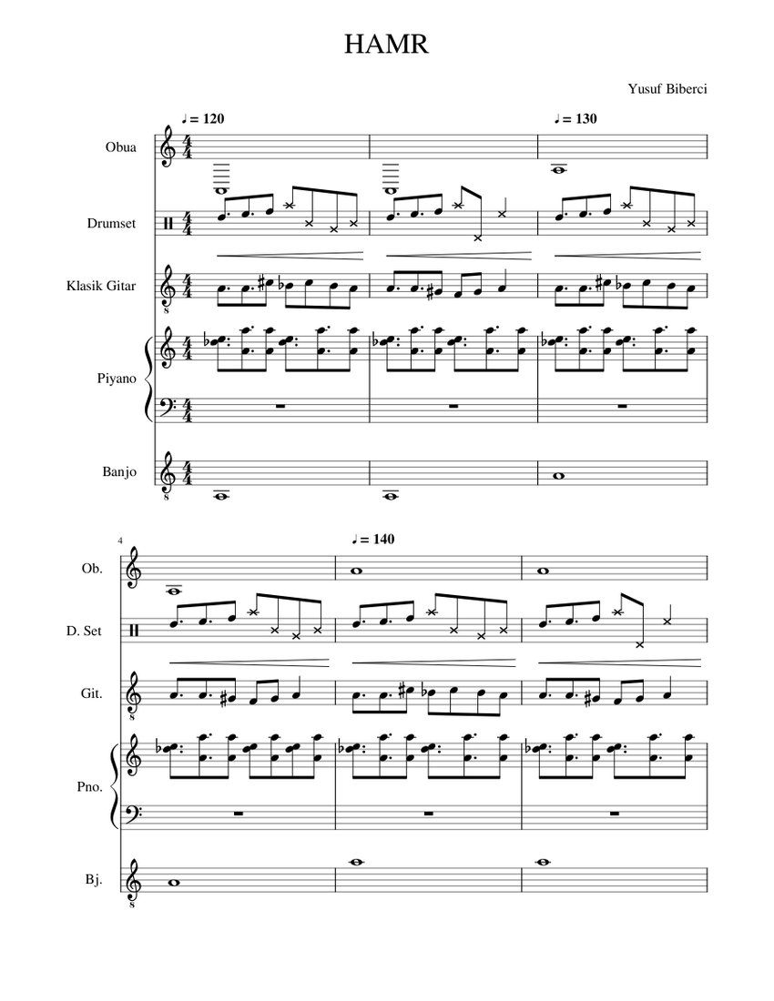 hamr-sheet-music-for-piano-oboe-guitar-drum-group-more-instruments