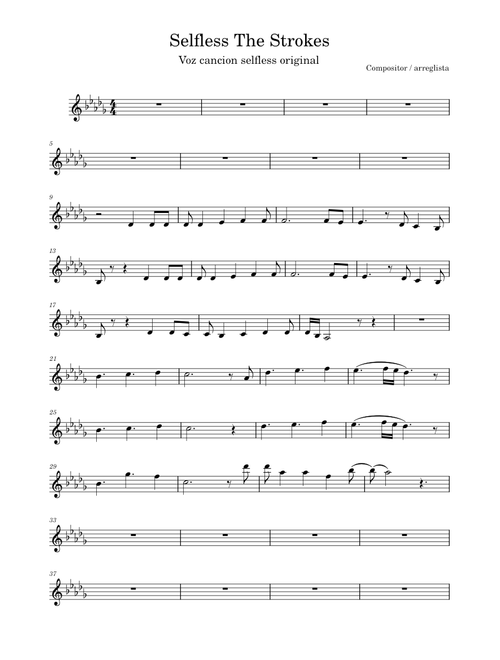 Selfless – The Strokes saxophone