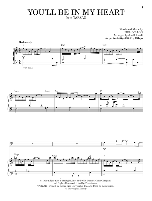 You'll Be In My Heart (from Tarzan) - The Piano Guys, Phil Collins (Cello and Piano)