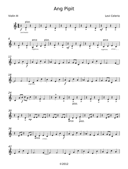 Ang Pipit - Levi Celerio, Felipe de Leon