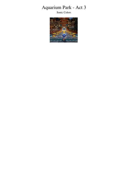 Aquarium Park Act 3 -Sonic Colors