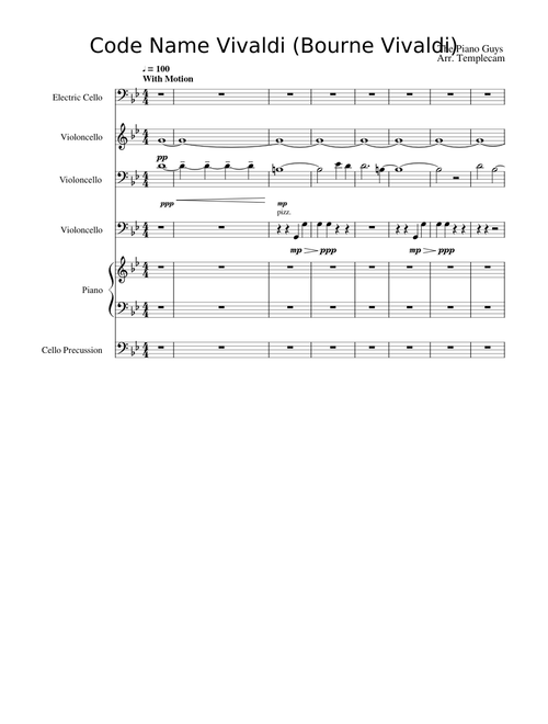 Code Name Vivaldi  (Bourne Vivaldi) The Piano Guys