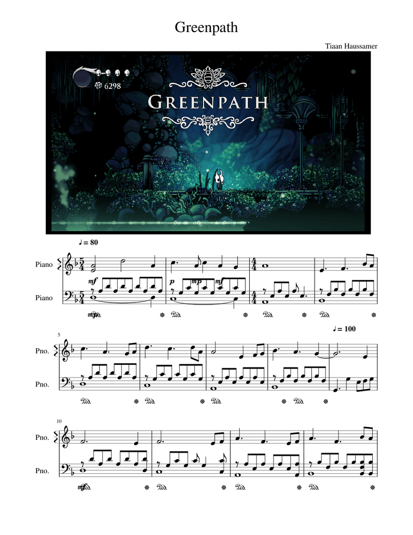 Greenpath Sheet Music for Piano (Solo) | MuseScore.com