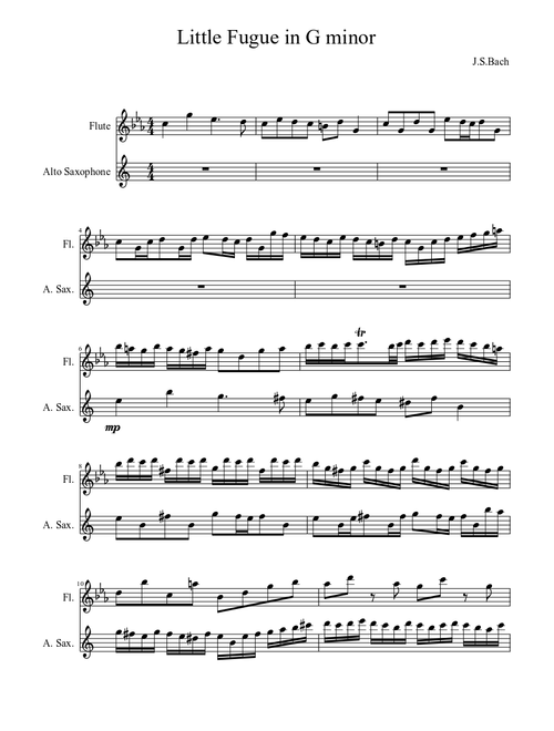Little Fugue in G Minor