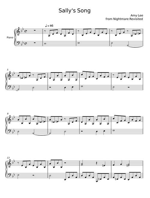 Sally's Song - Amy Lee