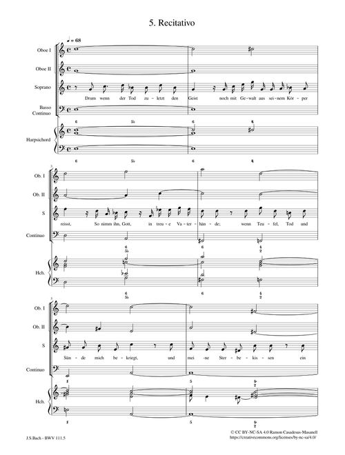 Was mein Gott will, das g'scheh allzeit, BWV 111 / Mvt. 5 – Johann Sebastian Bach BWV 111.5