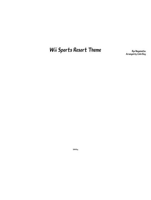 Wii Sports Resort Theme