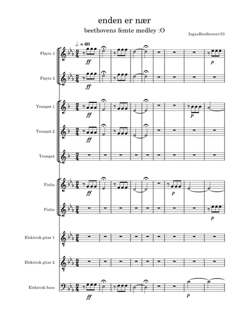 Symphony no 5 – Ludwig van Beethoven enden er nær
