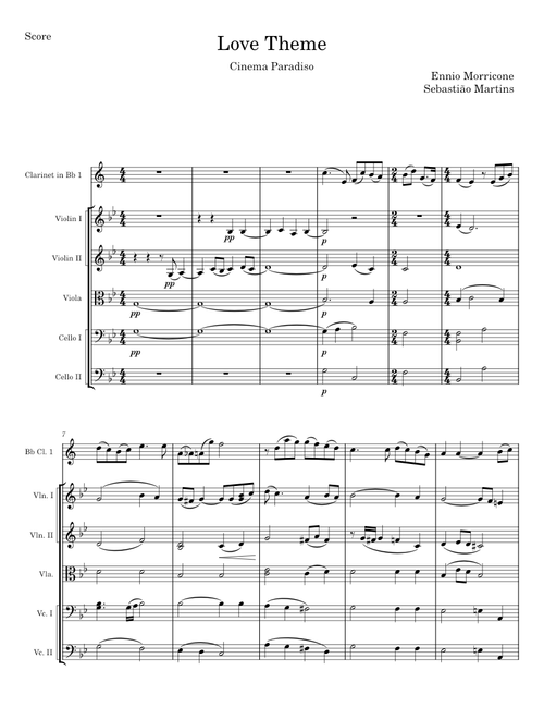 Love theme - Ennio Morricone