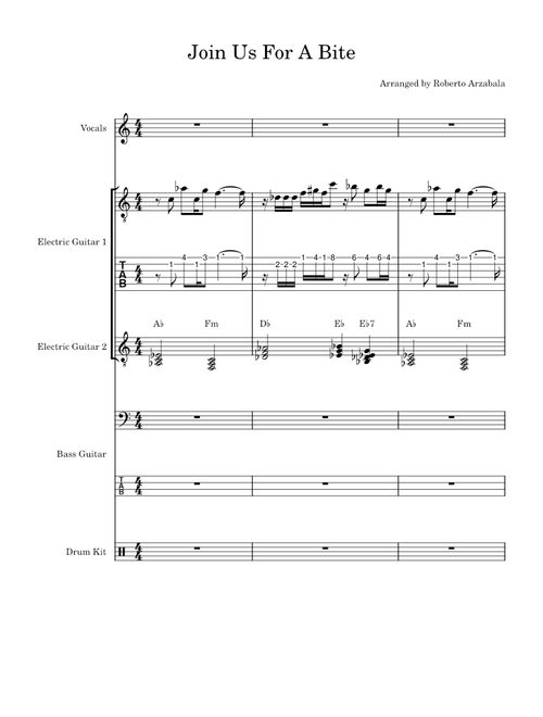 Join Us For a Bite (Band Arrangement)