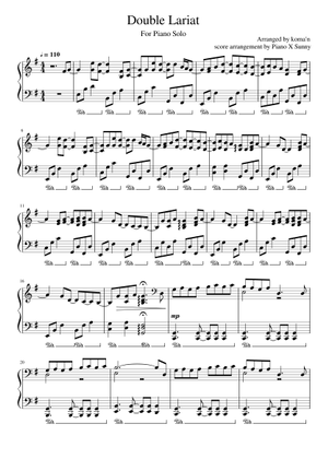 Double Lariat for Piano Solo Sheet Music for Piano (Solo