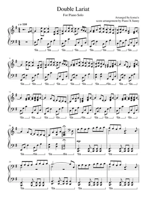 Double Lariat for Piano Solo Sheet Music for Piano (Solo Double Lariat for Piano Solo Sheet Music for Piano (Solo