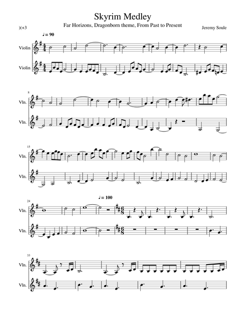 Skyrim Medley