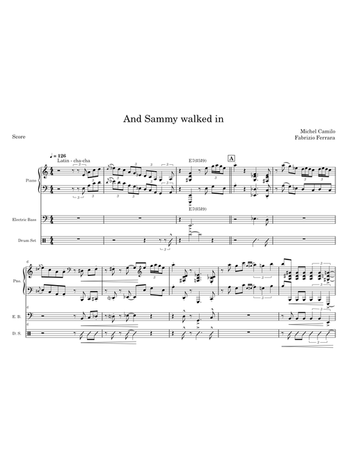 ...and sammy walked in - Michel Camilo