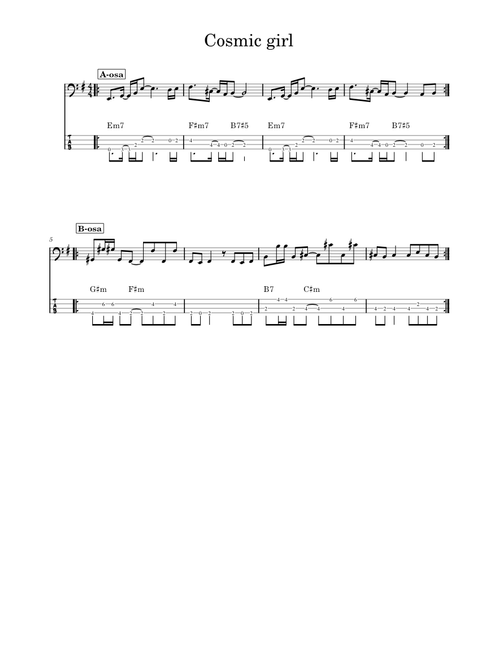 Cosmic girl – Jamiroquai Cosmic girl bass