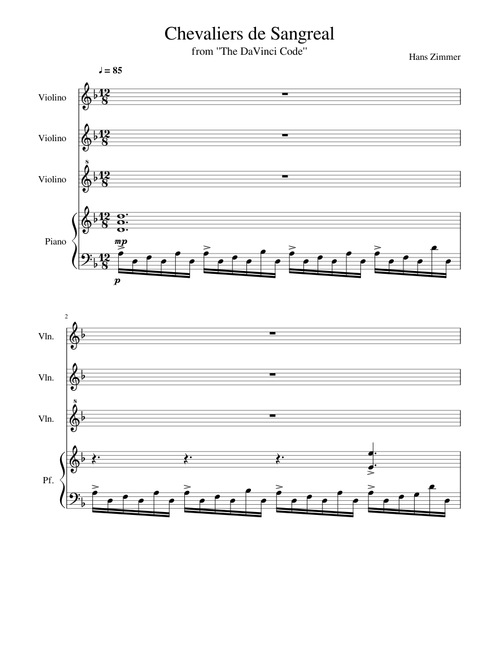 Chevaliers de Sangreal - from "The DaVinci Code", by Hans Zimmer