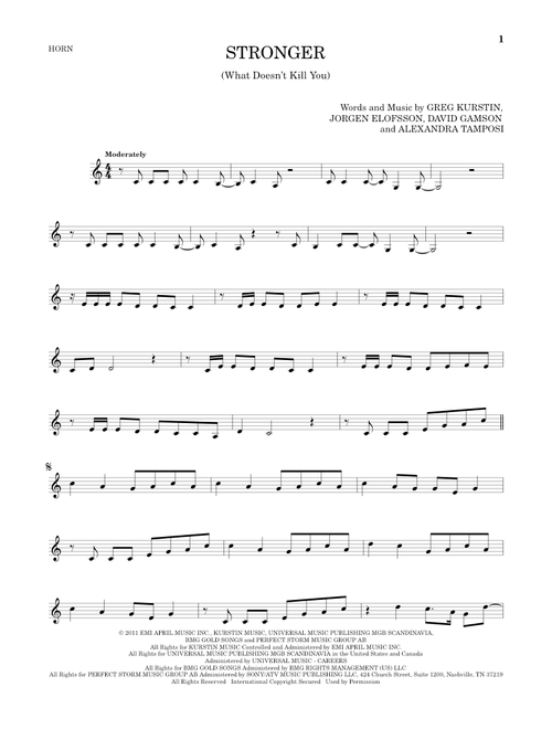 Stronger (What Doesn't Kill You) - Kelly Clarkson (French Horn Solo)