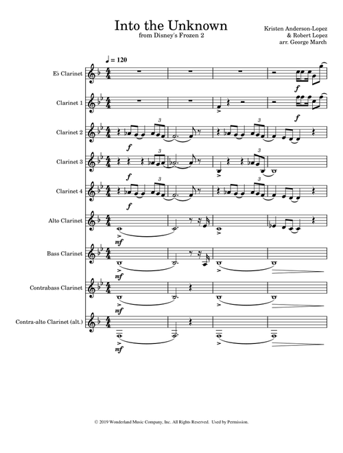 Into The Unknown (Arr. Splinkle Pot Ink) - Panic! At The Disco (Woodwind Ensemble)