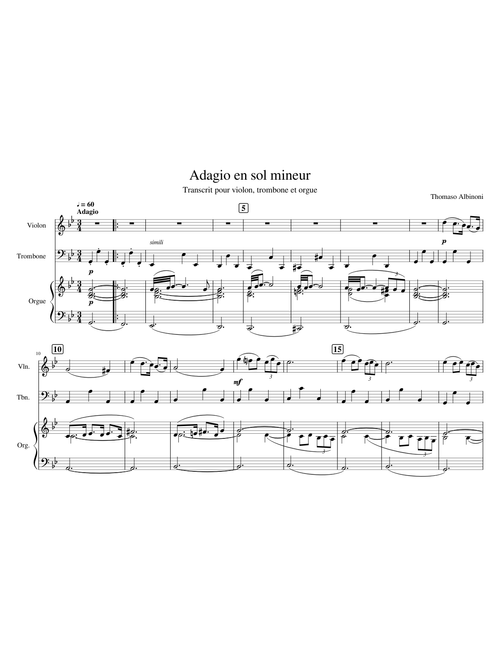 Adagio in G minor
