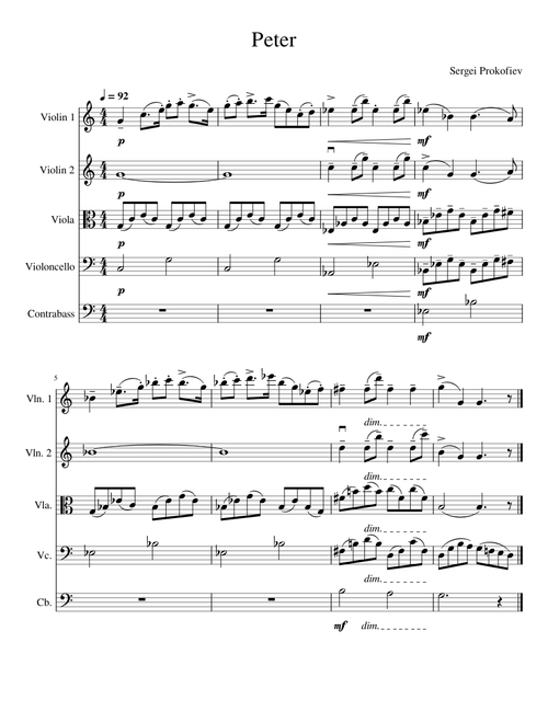 Peter and the Wolf, Op.67 – Sergei Prokofiev