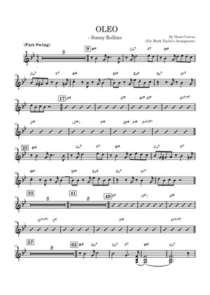 Play Official version of Oleo Sheet Music by Sonny Rollins for