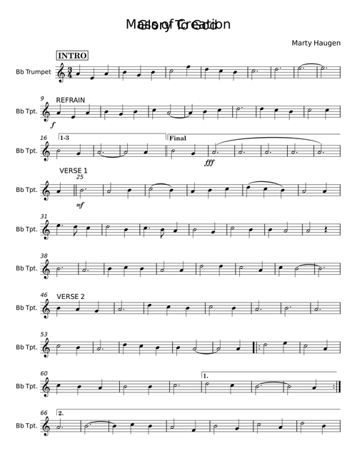 Mass Of Creation - Marty Haugen